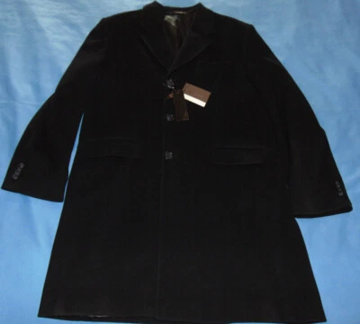 NUEVO ABRIGO HOMBRE BLOOMINGDALES MEZCLA LANA 3 BOTONES talla 46 HECHO EN ITALIA Foto 1 de 4