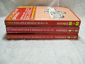 HAYNES #36058/880 FORD PICK-UP/BRONCO 1980-91/96, 2wd/4wd, F100-F350, Gas Engine - Picture 1 of 12