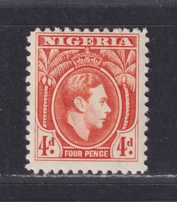 Nigeria Scott 59 MH OG 1938 4d Orange King George VI SCV $32.50 - Image 1 of 2