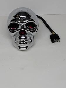 Light Up LED Chrome Skull Reciever Hitch Cover, Tested - Picture 1 of 3