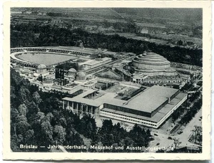 Kauffoto BRESLAU Luftbild Jahrhunderthalle, Messehof, Ausstellungsgelände 30er - Picture 1 of 1