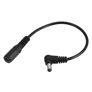 2pcs 5.5mm x 2.1mm DC Power Extension Cables 90-Degree Angle Male Plug 0.2m - Picture 1 of 5
