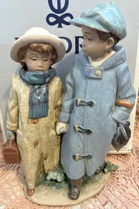 Lladro 12242 ¡Fuera de la escuela Gres! ¡Caja gris original retirada! L@@K en perfecto estado - Imagen 1 de 11