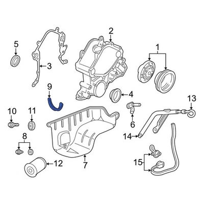 For Ford F-150 2001-2008 Ford 1F2Z6723AA Rear Engine Oil Pan Gasket Foto 1 de 4
