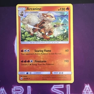 2017 Pokemon TCG Arcanine 22/149 Sonne & Mond Base Set Reverse Holo Rare [ENG] NM - Bild 1 von 9