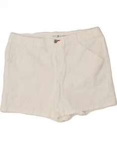 TOMMY HILFIGER Womens Chino Shorts US 12 Large W34 White Cotton AQ03 - Picture 1 of 3