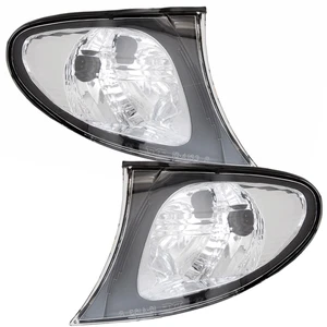 Frontblinker Set für BMW E46 3er Limo Touring LCI 01-05 Schwarz Klarglas - Bild 1 von 5