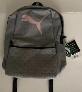 NEW Puma Gray/Pink School Backpack - Picture 1 of 6
