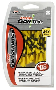 Pride Performance Striped Plastic Golf Tees, 2 Sizes Available, 30 Count - Picture 1 of 7