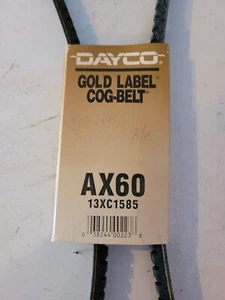Genuine Dayco AX Style Gold-Ribbon COG V-Belts, Sizes AX48 to AX60 - Picture 1 of 1