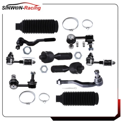 For 2001-04 Toyota Tacoma 10Pcs Front Steering Tie Rod End Rack Pinion Bellow - Изображение 1 из 4