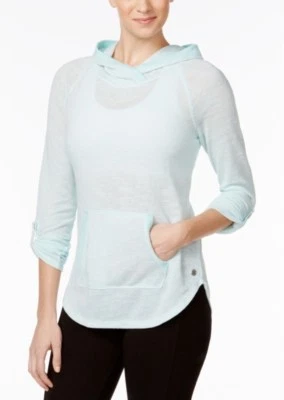 Топ с капюшоном Calvin Klein Performance в микрополоску - Изображение 1 из 2