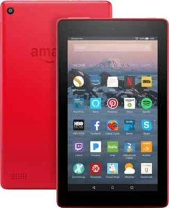Amazon Fire 7" tablet 7th gen 1.3GB IPS LCD Display 1024x 600 8GB Punch Red - Picture 1 of 7