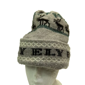 Vintage Ely Mn Strickmütze Elch Unisex Beanie - Bild 1 von 7