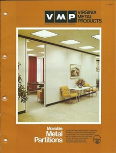 Brochure - Virginia Metal Products - Movable Partition Office Wall c1977 (AF400) - Picture 1 of 1