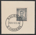 SOUTHERN RHODESIA 1937 KG6  6d  on piece with MADAME JOSEPH FORGED POSTMARK