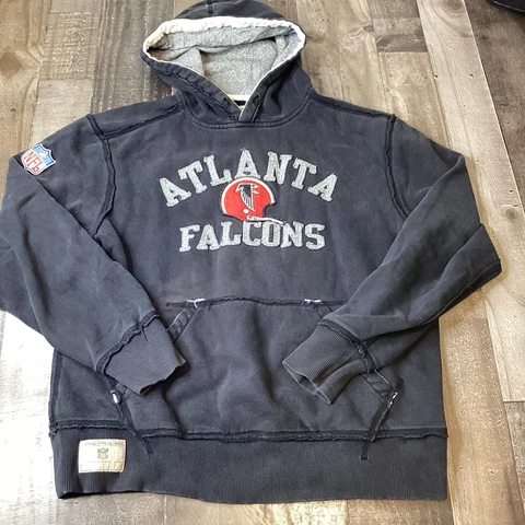 Vintage Reebok NFL Atlanta Falcons Hoodie On Field Grey Size Medium  Sweater Cover