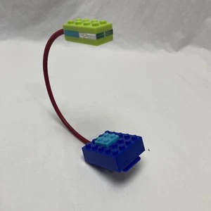 Building Brick Book Light 9" battery push button clip on red blue green block - Picture 1 of 10