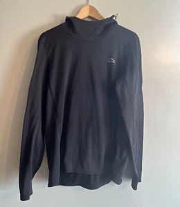 L.L.Bean Women's Heavyweight Base Layer Hoodie Shirt Long Sleeve BLack Size XL - Picture 1 of 5