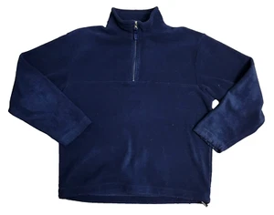 J. Crew 1/4 Zip Fleece Herren mittelblau Taschen Langarm Sweater Pullover - Bild 1 von 10