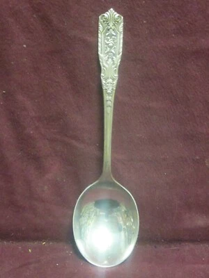 Sterling Westmorland MILBURN ROSE  ROUND BOWL CREAM SPOON 6" 35g no monogram  - Image 1 of 4