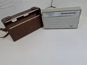 Vintage Sokol 2 Band 7 Transistor Radio MW/LW – Parts Not working - Foto 1 di 14
