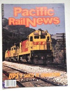 1987 Pacific Rail News Train Railroad Magazine #287 UPS's Santa Fe Connection - Picture 1 of 1