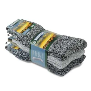 Herren Wollsocken 3 Paar natürliche Thermo Wintersocken Kissen dicke Heimsocke - Bild 1 von 15