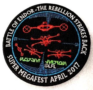 Super Megafest Con Star Wars Battle of Endor Rebellion 2017 4" Patch New NOS - Picture 1 of 6