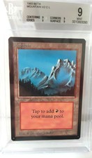 Beta Mountain (v2) BGS 9 Beckett Graded MTG QUAD Basic Land Vintage Magic