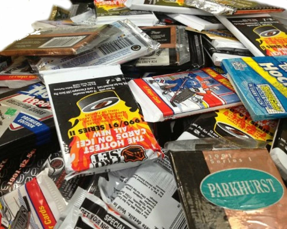 300 Unopened Hockey Cards in Packs of Vintage NHL Cards From the 1990's - Image 1 of 1
