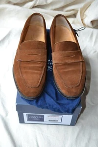 Pennyloafer CHARLES THYRWHITT Veloursleder braun, Größe 43 - Bild 1 von 3