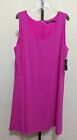 LRL Ralph Lauren Women's Plus Dress Exotic Pink Sheath Sleeveless Size 22W $145