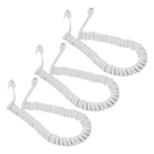 3 szt. Kabel telefoniczny Biuro Kręcony przewód do telefonów Land Line Wire - Zdjęcie 1 z 12