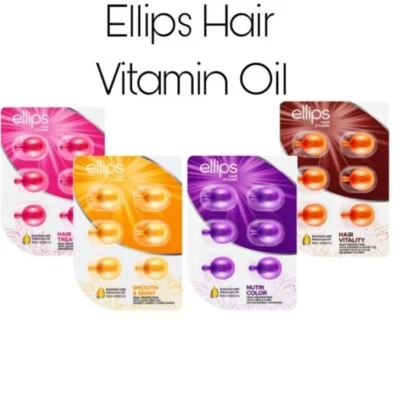 25 Packs : ELLIPS Hair Vitality/Hair Treatment/NutriColor/Smooth & Shiny 6s - Image 1 of 4