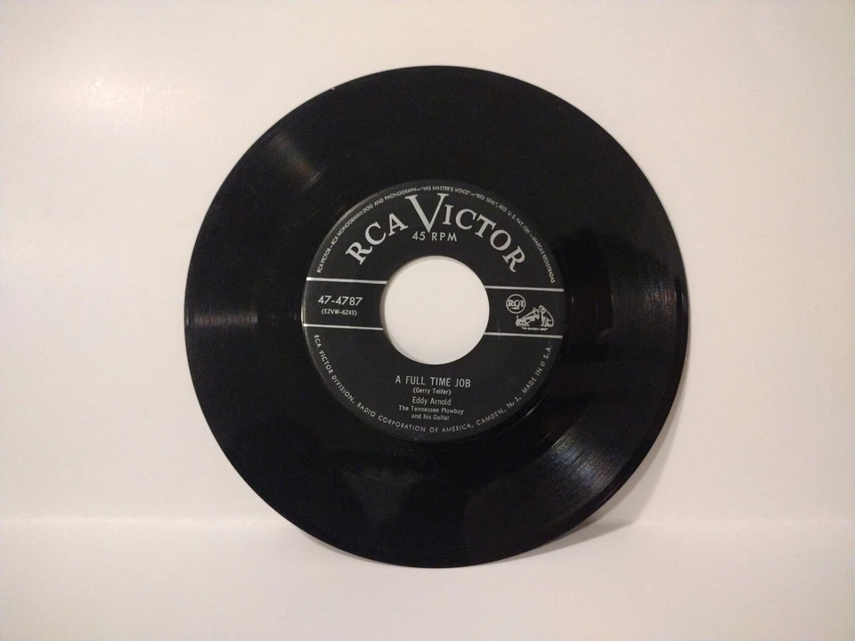 EDDY ARNOLD  45rpm  SHEPHERD OF MY HEART/A FULL TIME JOB RCA Victor 47-4787 - Image 1 of 4