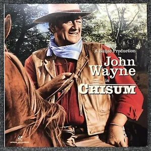 Chisum John Wayne 12” Laserdisc Widescreen Edition Western In EUC - Picture 1 of 3