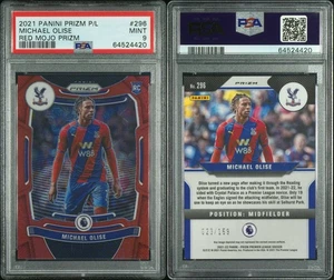 2021 Panini Red Mojo Prizm Premier League Soccer Michael Olise RC /159 PSA 9 - Bild 1 von 1