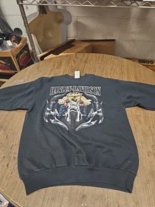 Y2K Harley Davidson Pullover Sweatshirt Youth XL Mechanicsburg Pa Bulldog 2007 - Picture 1 of 9
