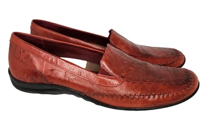 Mocasín rojo Elites by Walking Cradles para mujer talla 8,5N zapatos sin cordones de cuero tippy Foto 1 de 4