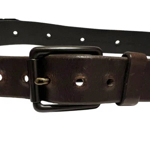 Calvin Klein Vollnarbenleder Gürtel in Dunkelbraun Herren Größe 38  - Bild 1 von 14