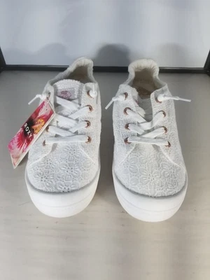 Roxy Surfstride 女式白色花卉一脚蹬 Bayshore Plus 尺码 10 全新带标签 — 第 1/4 张图片