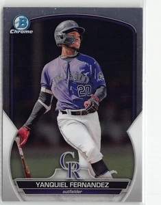 2023 Bowman Chrome Prospects #BCP-30 Yanquiel Fernandez - Picture 1 of 2