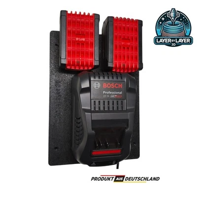 LAYERBYLAYER 3D Wandhalterung für Ladegerät – kompatibel mit Bosch GAL 1880 CV & Bosch Akkus