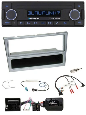 Blaupunkt DAB USB Bluetooth Lenkrad Autoradio für Opel Corsa C Tigra Meriva silb - Bild 1 von 4