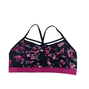 Sujetador deportivo Champion Duo seco para niñas con tiras en la espalda talla mediana rosa floral - Imagen 1 de 8