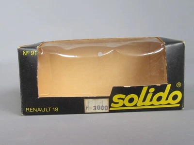 D543 Solido Réf 91 Boite Noir Vide Renault 18 Berline 1/43 Série 10 - Photo 1/4