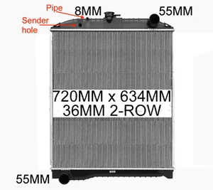 Koyo radiator for Hino Ranger Pro 9 FG 500 Series 2003- 8mm pipe - Picture 1 of 1