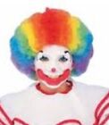 Child Deluxe Rainbow Afro Fro CLOWN Costume Wig
