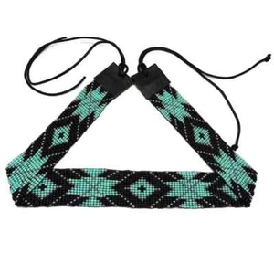 Beaded Hat Band Native American Style Handmade hatband - Picture 1 of 1